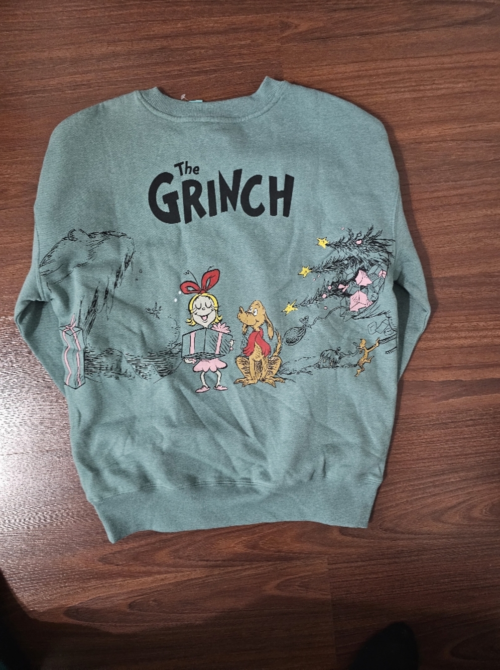 The Grinch Teal Pullover Sweatshirt - Picture 3 of 3
